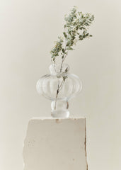 Louise Roe Glass Balloon Vase 02 - Clear
