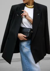 Cheyenne Padded Blazer - Black
