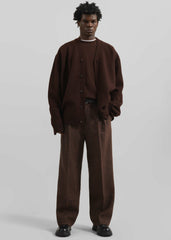 Beck Wool Cardigan - Chocolate Plum