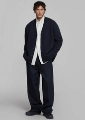 Beck Wool Cardigan - Navy