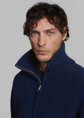 Harrison Quarter Zip Jumper - Navy