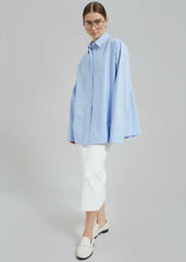 Aniston Button Up Shirt - Sky