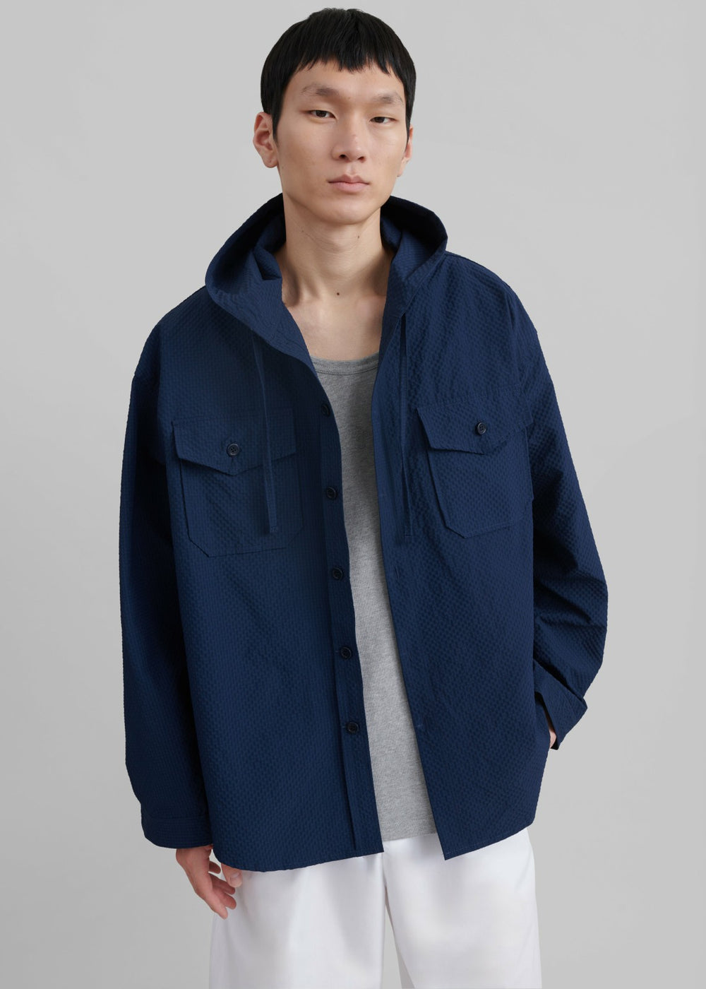 Lars Hooded Jacket - Navy