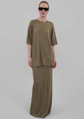 Ella Maxi Skirt - Khaki Brown