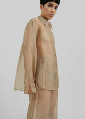 Peri Sheer Shirt - Desert Sand