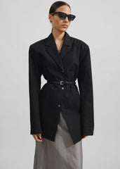 Jessie Leather Belt - Black