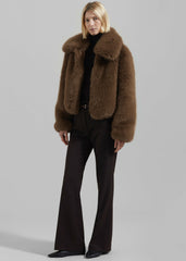 Hope Faux Fur Jacket - Camel