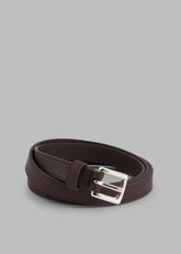 Jessie Leather Belt - Plum