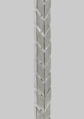 Bevza Flat Spikelet Choker - Steel Grey
