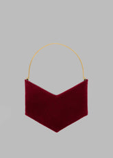 Bevza Grain Clutch - Burgundy