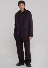 Harry Wool Blazer - Dark Plum