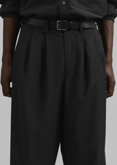 Dalton Wool Blend Trousers - Black
