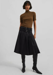 Sarina Pleated Skirt - Black