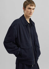 Viper Suede Jacket - Navy