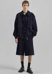Viper Suede Jacket - Navy