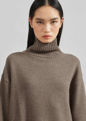Odense Turtleneck Sweater - Brown
