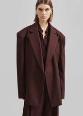 Durham Crossover Blazer - Burgundy