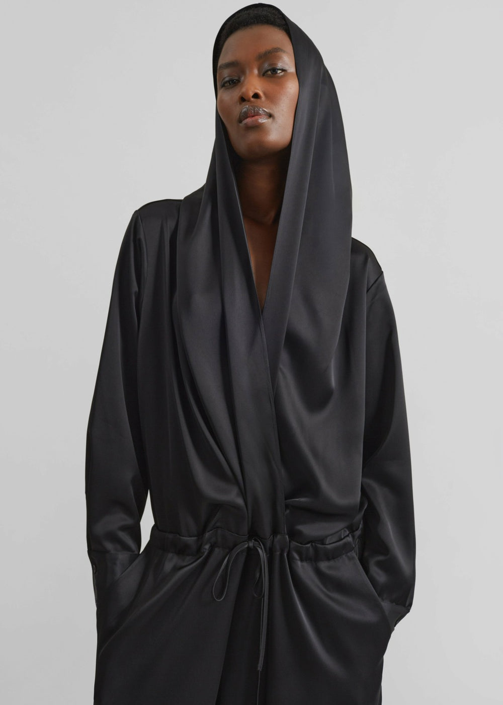 Jesmond Hooded Jumpsuit - Black