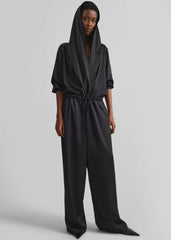 Jesmond Hooded Jumpsuit - Black
