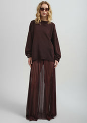 Basel Crew Neck Sweater - Burgundy
