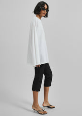 Rio Oversized Sleeve Tee - White