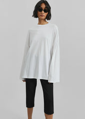 Rio Oversized Sleeve Tee - White