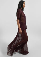 Zolli Mesh Tee - Burgundy
