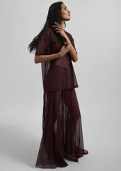 Zolli Mesh Tee - Burgundy