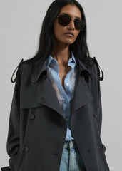 Veyron Trench Coat - Storm Grey