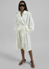Simona Short Trench - Off White