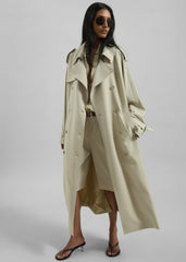 Veyron Trench Coat - Cement