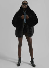 Skarn Faux Fur Jacket - Black