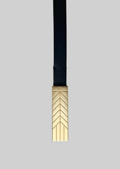 Bevza Belt With Spikelet Buckle - Black/Gold