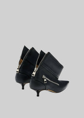 JW Anderson Kitten Heel Biker Boots - Black
