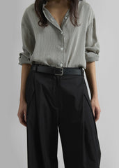 Ballia Pleated Pants - Black