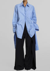 Birkholm Double Sleeve Tie Shirt - Blue