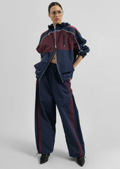 Bromley Colorblock Track Jacket - Navy