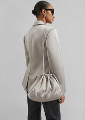 Velora Satin Pouch - Light Taupe