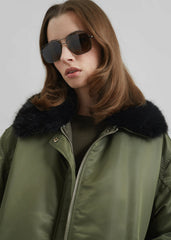 Brecon Padded Bomber Jacket - Olive