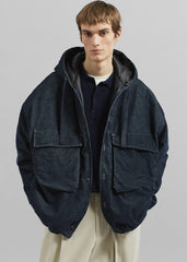 Donovan Padded Denim Jacket - Dark Wash