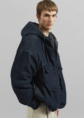 Donovan Padded Denim Jacket - Dark Wash