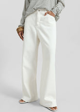 Simo Straight Jeans - White