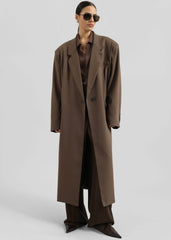 Lehto Long Coat - Brown