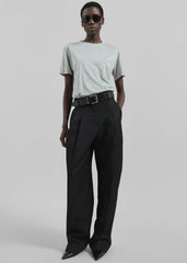 Amal Fluid Tee - Grey Melange
