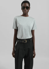 Amal Fluid Tee - Grey Melange