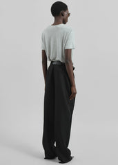 Amal Fluid Tee - Grey Melange