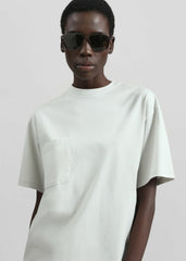 Yuri Boxy Super Soft Tee - Light Grey