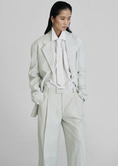 Connahy Tie Neck Shirt - White
