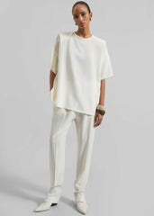 Callice Padded T-Shirt - Ivory
