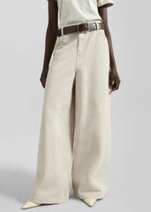 Sasha Wide Leg Jeans - Sand